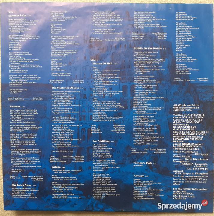 Alphaville Breatthaking in blue winyl 1 wydanie pop Płyty i kasety