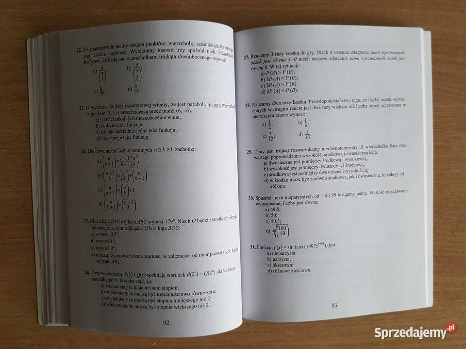 Testy Egzaminacyjne Dla Asystentek Stomatologicznych MATEMATYKA testy egzaminacyjne egzamin wstępny zestaw testów Złotniki