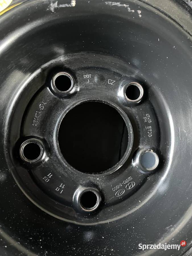 Koło dojazdowe zapasowe nowe KIA Hyundai 15cale Brzesko sprzedam