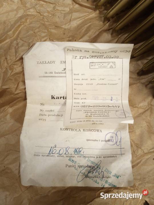 Nowy Palnik gazowy PG Termet PRL dowód zakupu Lublin