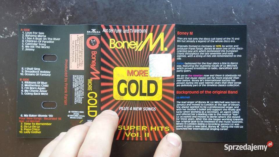Kaseta magnetofonowa Boney M 20 Super hits Vol2 podlaskie Siemiatycze