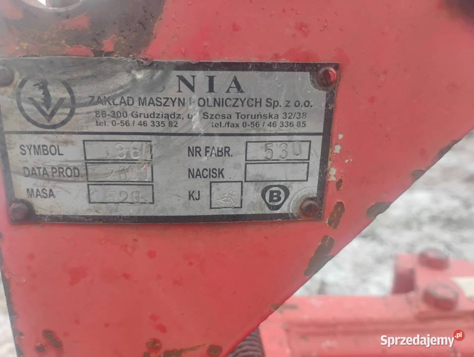 Pług 3x40 Unia KOBUZ Krasnystaw sprzedam