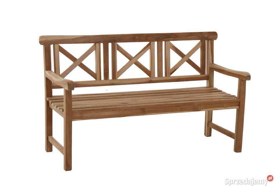 Ławka ogrodowa Cross back 150 z drewna wielkopolskie Śrem