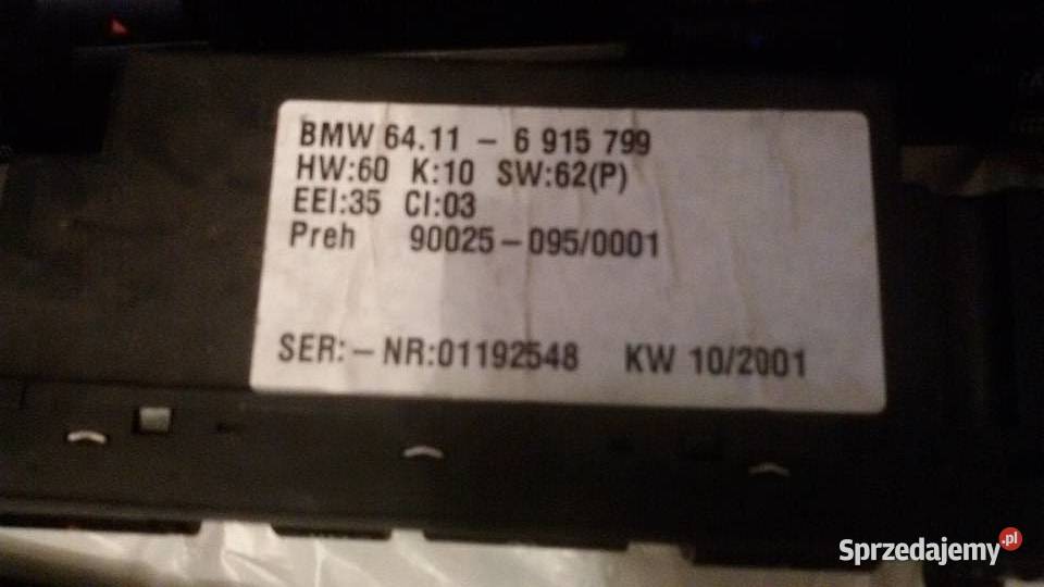 PANEL KLIMATRONIKA BMW E39 Panele sterowania, przełączniki Motoryzacja Elbląg
