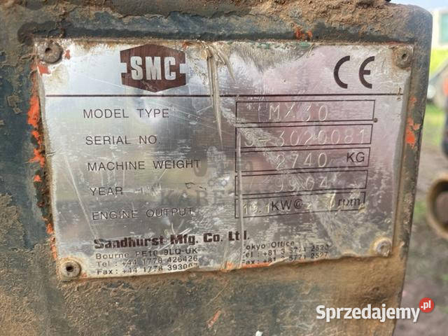Minikoparka kubota SMC MX30 wielkopolskie Jastrzębniki
