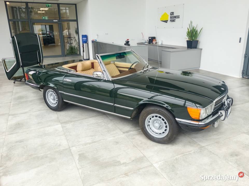 Kolekcjonerski rocznik 1972 Mercedes Benz 350 SL nieuszkodzony Motoryzacja