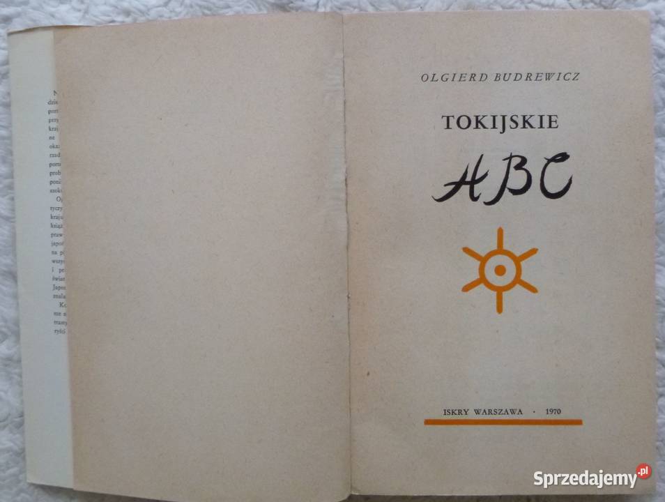 Tokijskie ABC Olgierd Budrewicz Warszawa