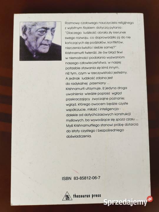 Krishnamurti Bohm Wolność czasu miękka Lędziny
