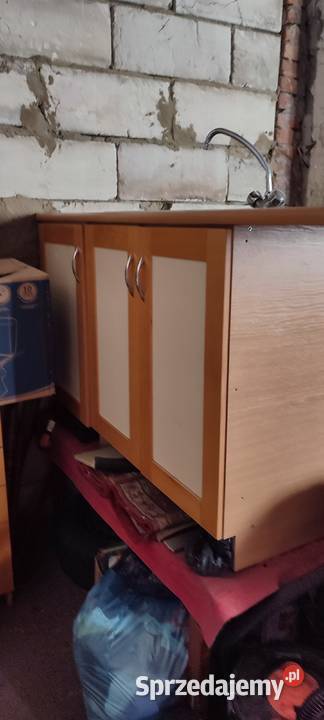 Zabudowa kuchenna że zlewem i szafkami 170cm Komplety mebli Zduny sprzedam