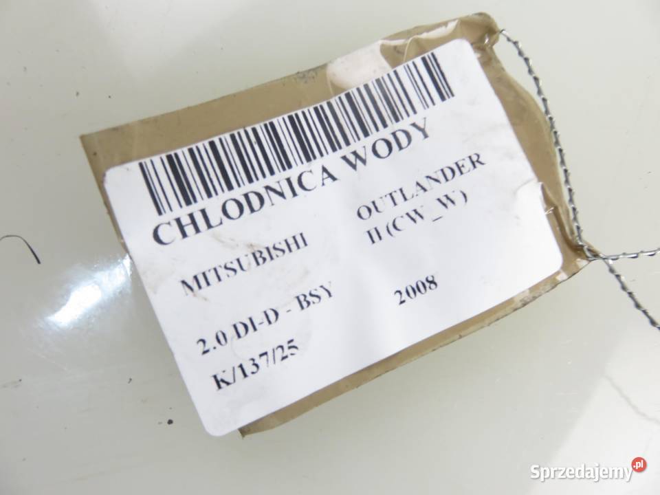 CHŁODNICA WODY MITSUBISHI OUTLANDER II 20 DID małopolskie