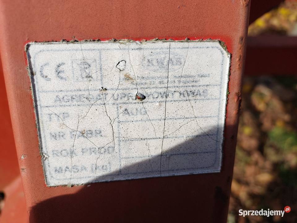 Agregat uprawowy kwas nieuszkodzony Wola Gródecka-Kolonia
