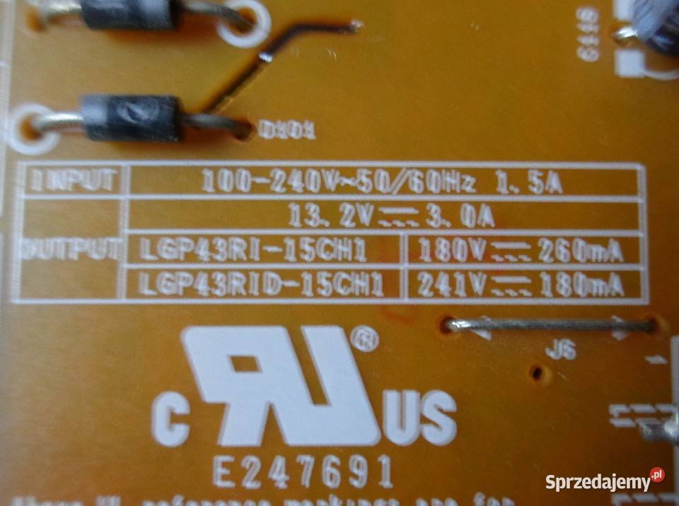 LG 43LF632V zasilacz EAX6623250116 zachodniopomorskie Szczecin