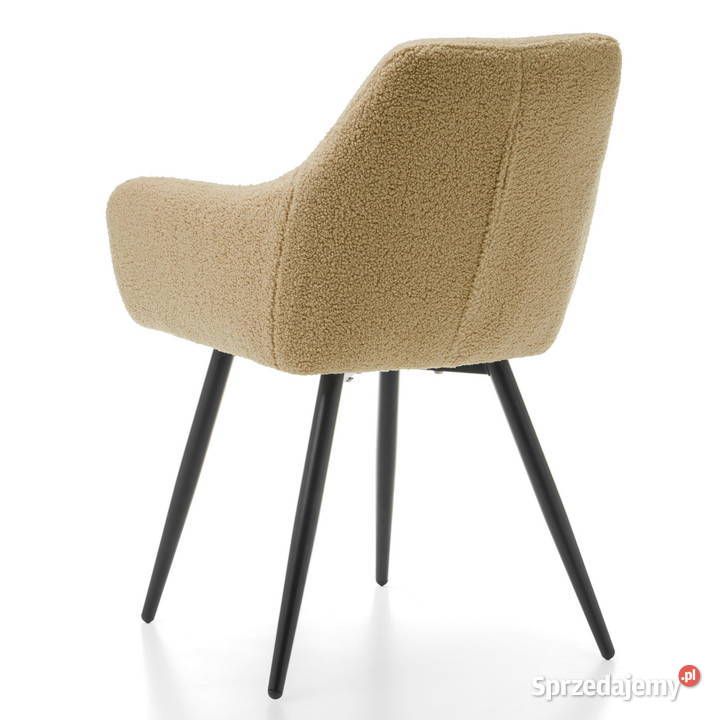 Beżowe Krzesło Boucle Wysyłka 24H Dostawa 0 60cm Tarchały Małe