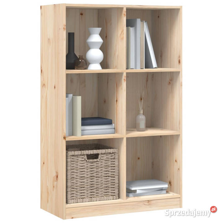 Regał 70x33x110 lite drewno sosnowe WM836141 Warszawa sprzedam