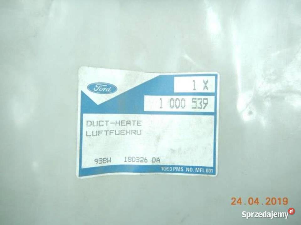 KANAŁ NAGRZEWNICY FORD GALAXY 9400 1000539 osobowe sprzedam