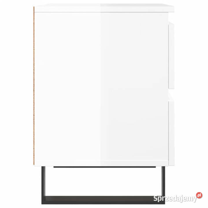 Szafki nocne 2 białe wysoki połysk 40x35x50 mazowieckie Warszawa