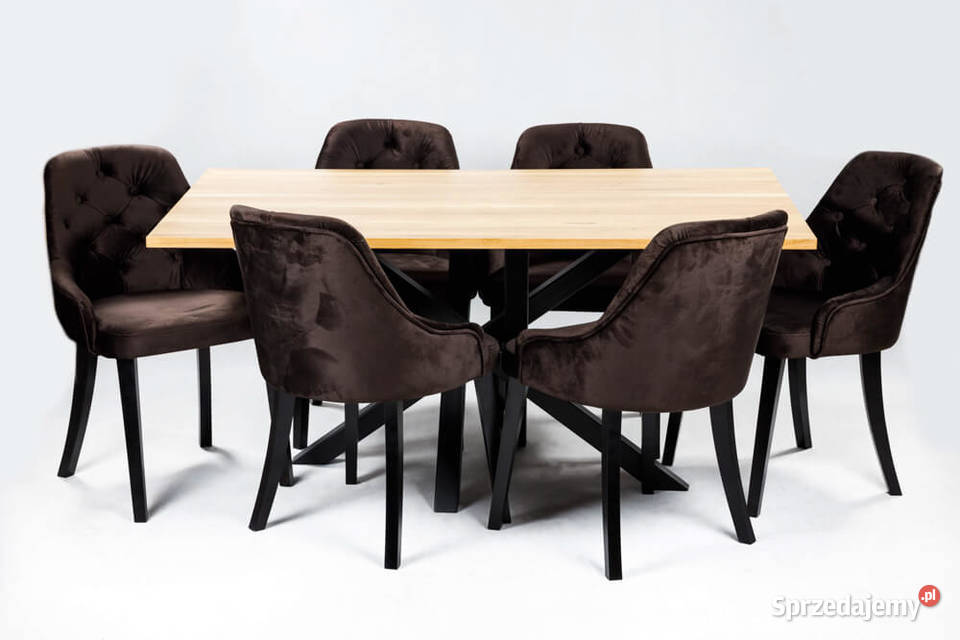 Stół Loftowy L3 160200x90 6 krzeseł loftowych Łódź