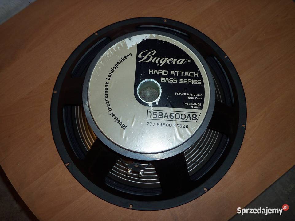 Głośnik basowy 15 BUGERA 15BA600A8 600 Wat 8 om Gryfice