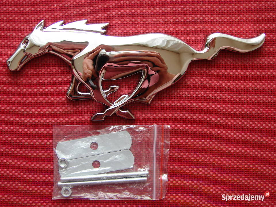 Duży emblemat koń na grill