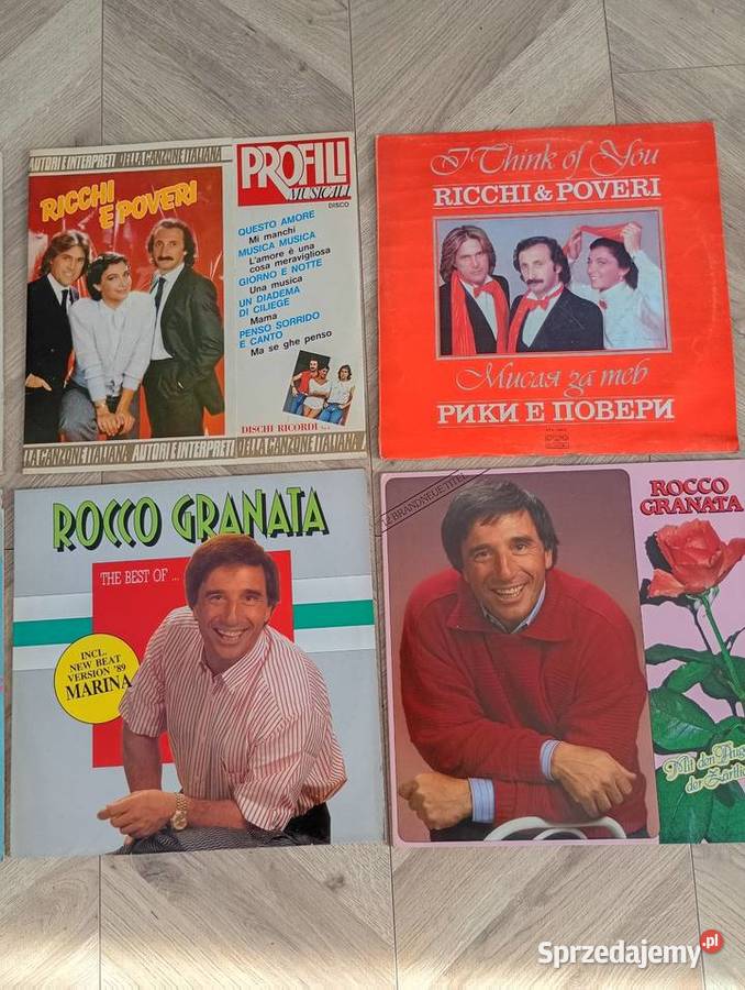Zestaw 8 płyt winylowych LP Włoskie Przeboje lubuskie Krosno Odrzańskie sprzedam