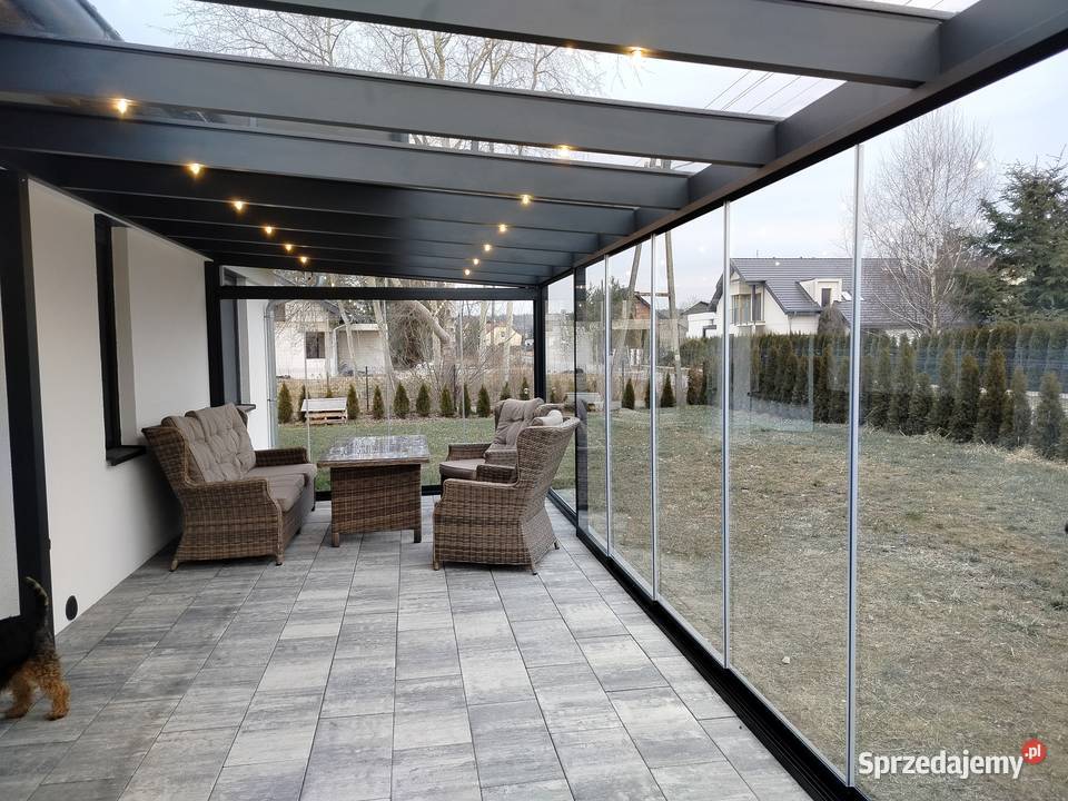 Zadaszenie tarasu Pergola aluminiumszkło 460x320 Katowice