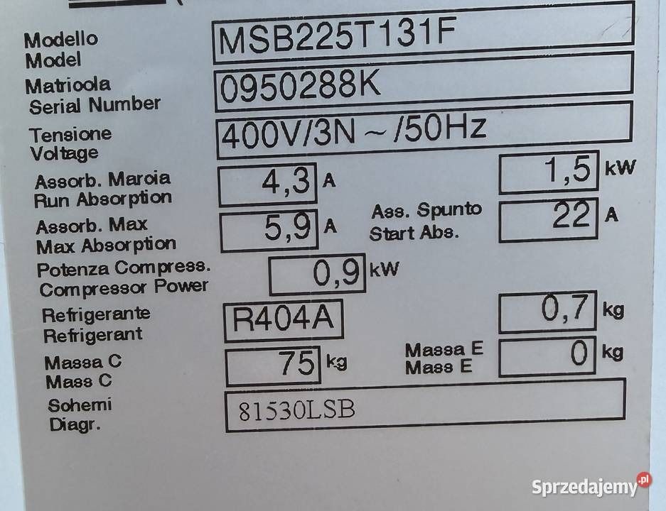 Monoblok sufitowy ZANOTTI NOWY MSB225T131F