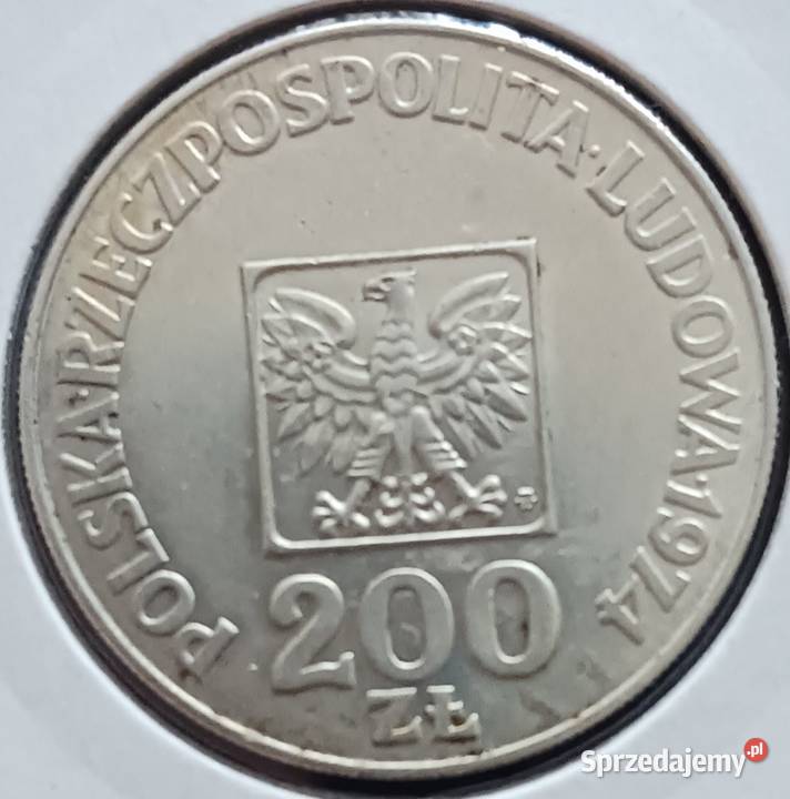 200 XXX Lat PRL Mapka 1974 r 9 UNC Konin