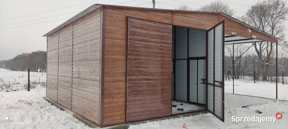 C13 Garaż Blaszany 8x5m Blaszak Garaże Blaszane Wolsztyn