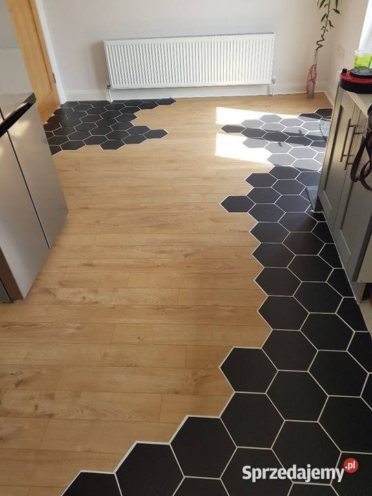 Gres heksagon CZARNY 24x24 usługa docięcia na Łask sprzedam