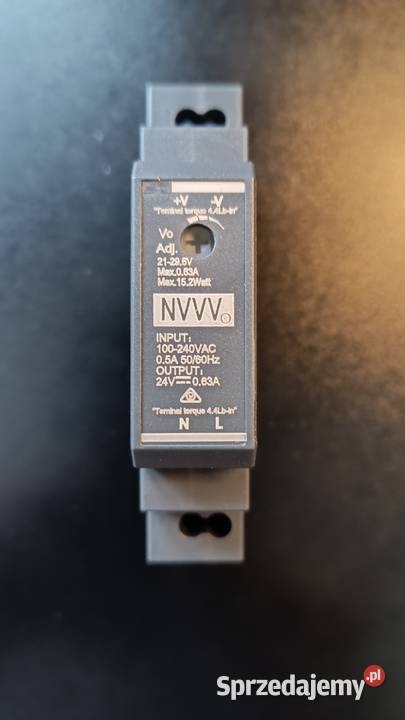Zasilacze DIN 24V 12V różne moce HDR1524 Radziwiłłów