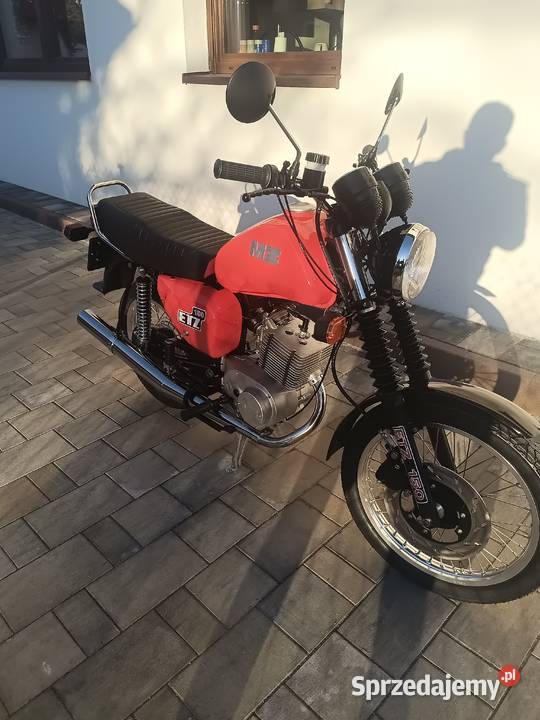 Nowa MZ ETZ 150 czerwona odbudowana łódzkie