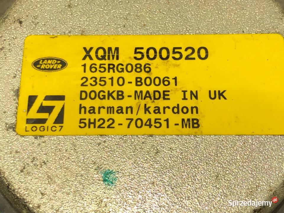 GŁOŚNIKI KOMPLET LAND ROVER RANGE ROVER SPORT I osobowe Motoryzacja sprzedam