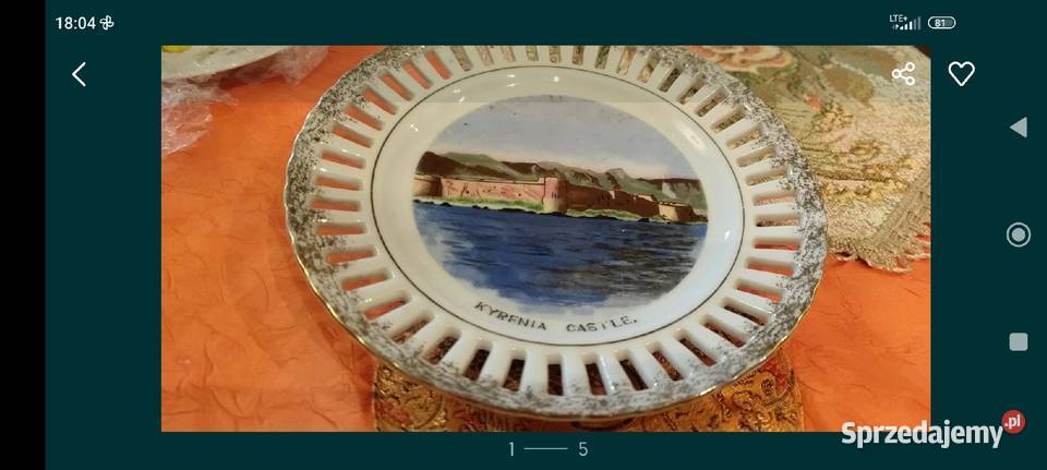 Talerz kolekcjonerski ażurowy porcelana Japonia Wrocław