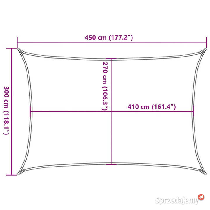 Żagiel przeciwsłoneczny 160 gm terakotowy 3x45 m Warszawa sprzedam