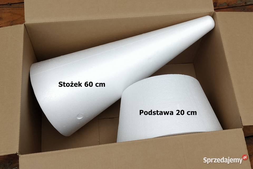 Stożek styropianowy 80 Stożek podstawa Mokra Lewa sprzedam