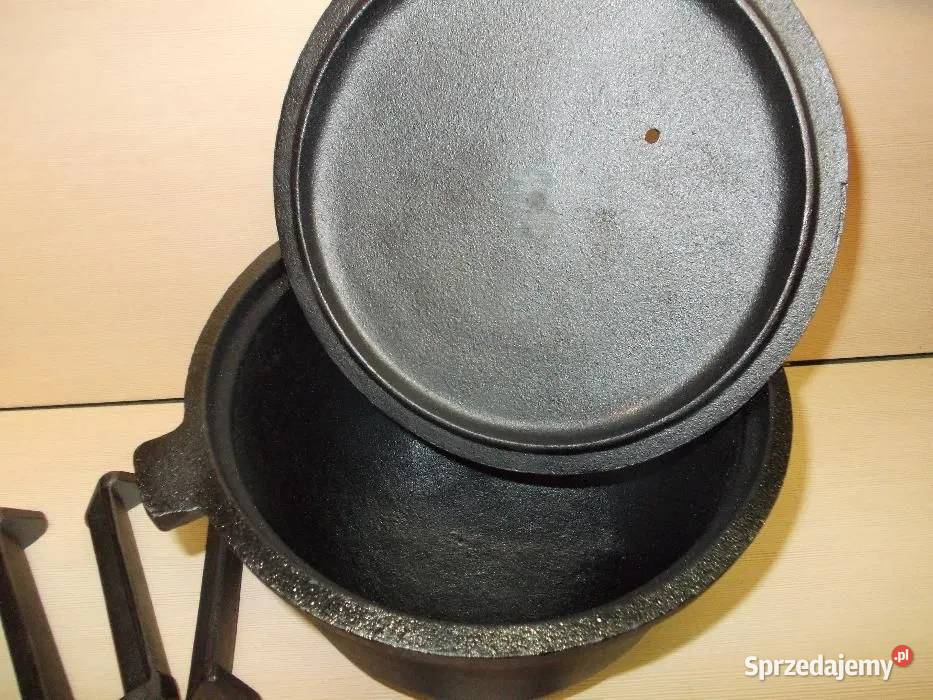 N45 Kociołek Garnek Żeliwny Myśliwski 5L i 8L Zabrze sprzedam