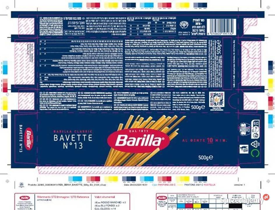 Makaron Barilla Bavette 13 Włoski makaron 1 we