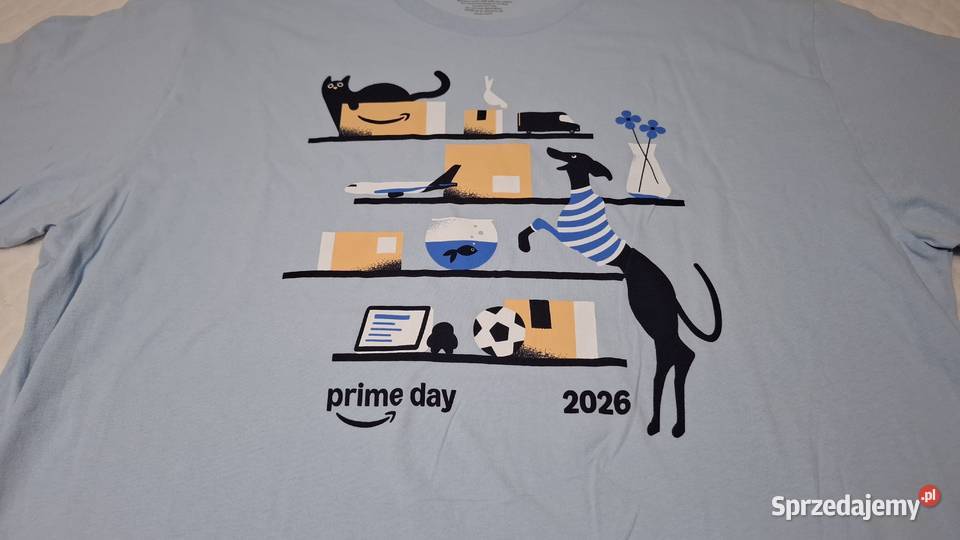 Koszulka krótki rękaw TShirt Amazon XL Prime Day Czeladź sprzedam