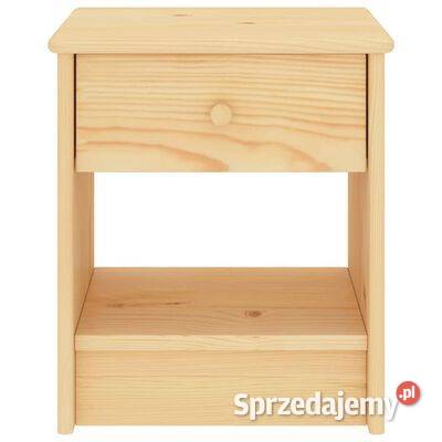 vidaXL Szafka nocna naturalne drewno 35x30x40 Nocne Warszawa