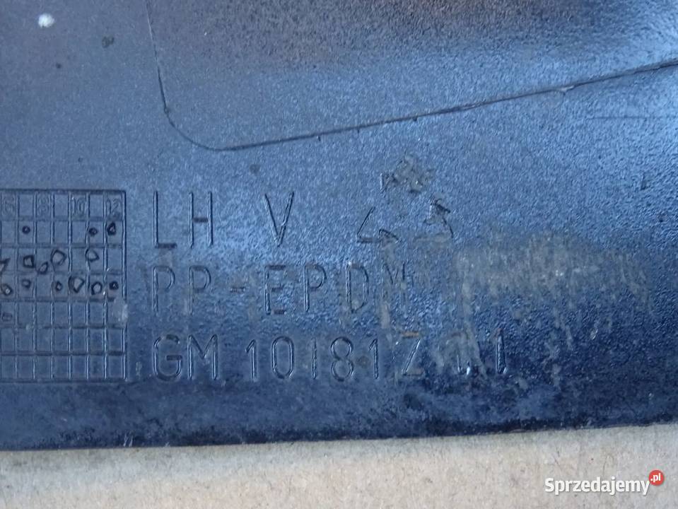 Zaślepka progu na lewarek zakończenie przód osobowe łódzkie Parcice
