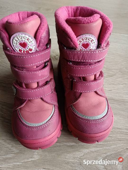 Buty kozaki śniegowce dziewczęce różowe Lasocki Płock sprzedam