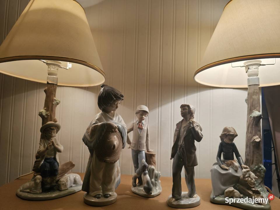 Lampki porcelanowe NAO by Lladro wys 40 Łańcut
