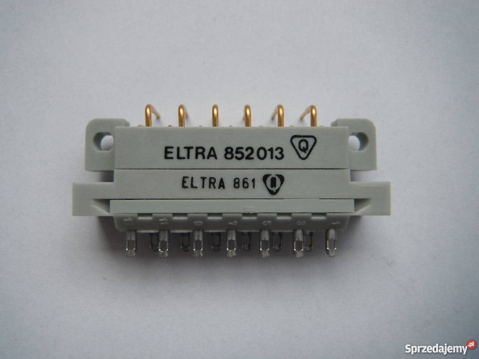 Eltra 852013 złącze 13 pinowe złocone wtyk 861 Szydłowiec