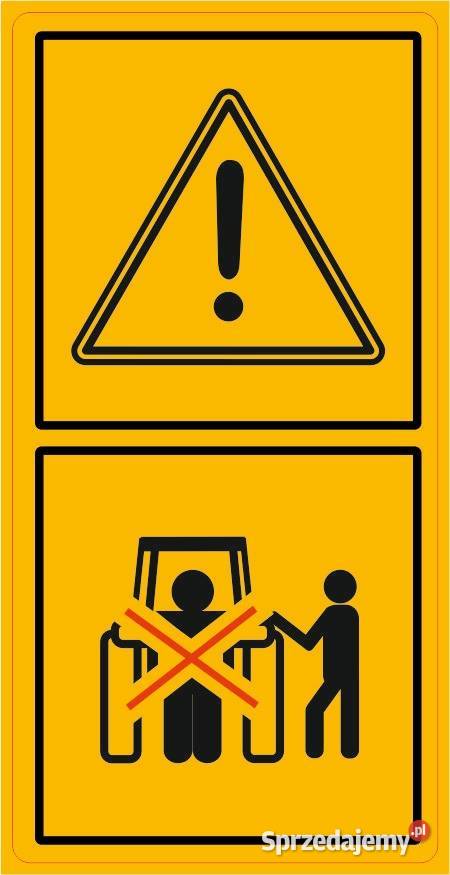 Naklejka ostrzegawcza TUZ Kamionna