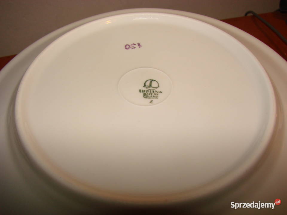 Lubiana talerz z herbem Gdańska PRL Pruszcz Gdański