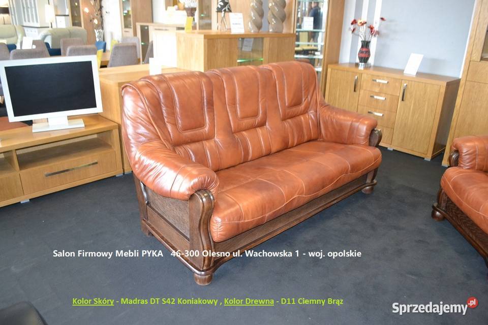 Komplet Stylowy ROMA Skóra Naturalna PRODUCENT Komplety wypoczynkowe Zielona Góra