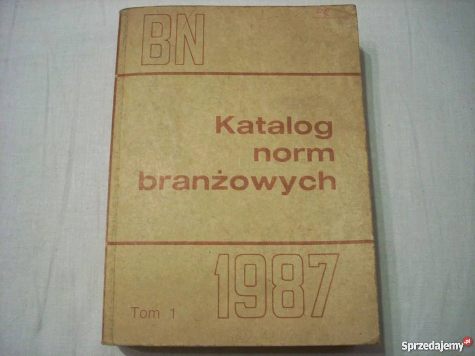 Katalog Norm Branżowych T1 1987 r podkarpackie Lesko