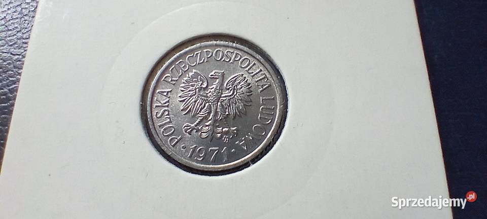 Stare monety 5 groszy 1971 skrętka Polska PRL Lesko