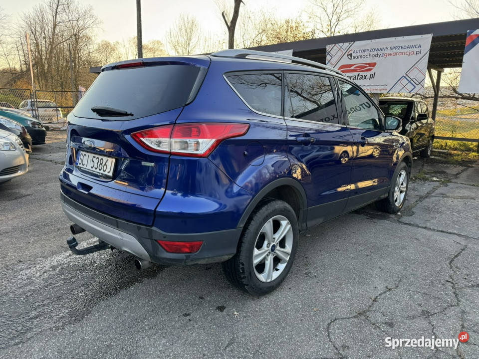Ford Kuga Klimatronic 2stref Hak Ele szyby Ele niebieski Motoryzacja Cieszyn