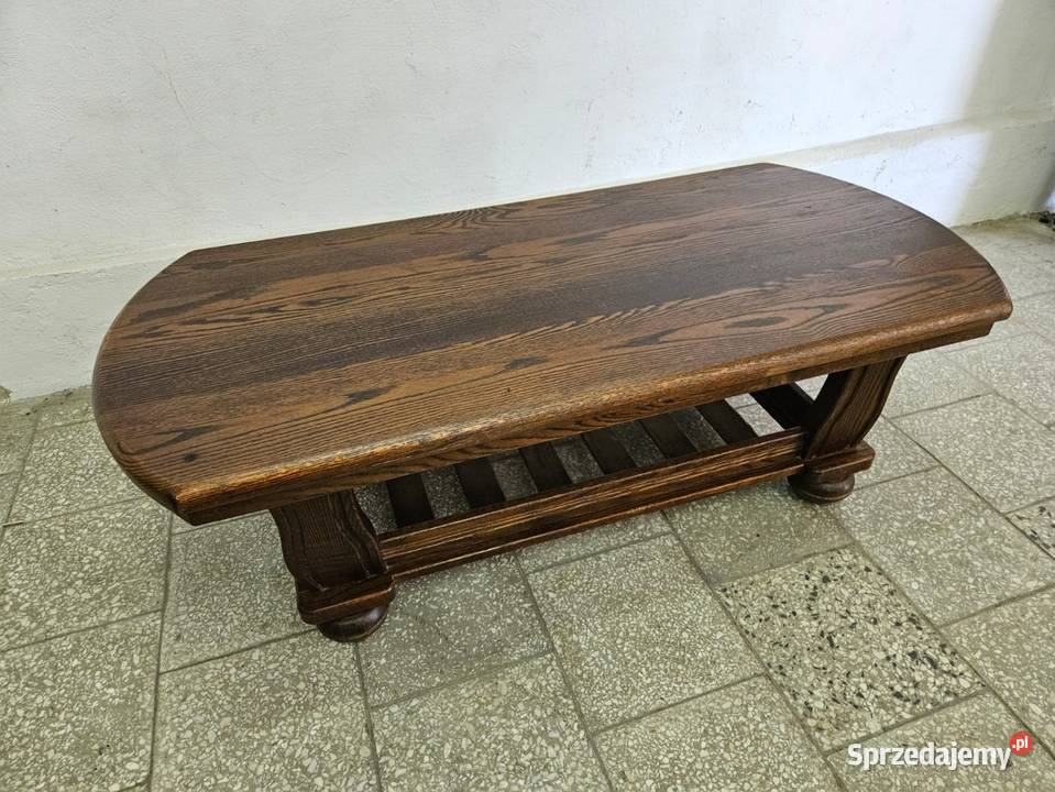 Duży dębowy stolik kawowy ława Stoliki kawowe i ławy Nowy Sącz